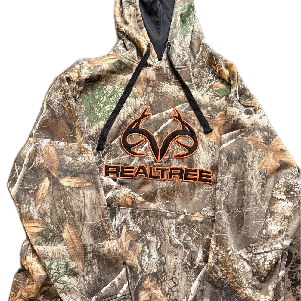Realtree Forest Camo Pullover with Orange Logo